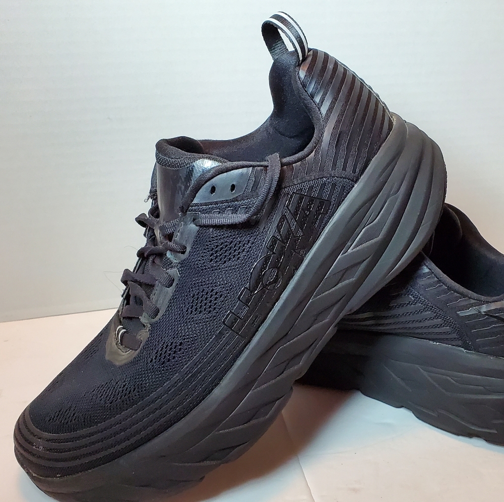 Hoka One One  Black Shoes Us Size 10 M Bondi 6